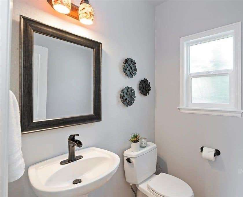 After bathroom remodel