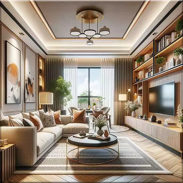 A room that has been decorated